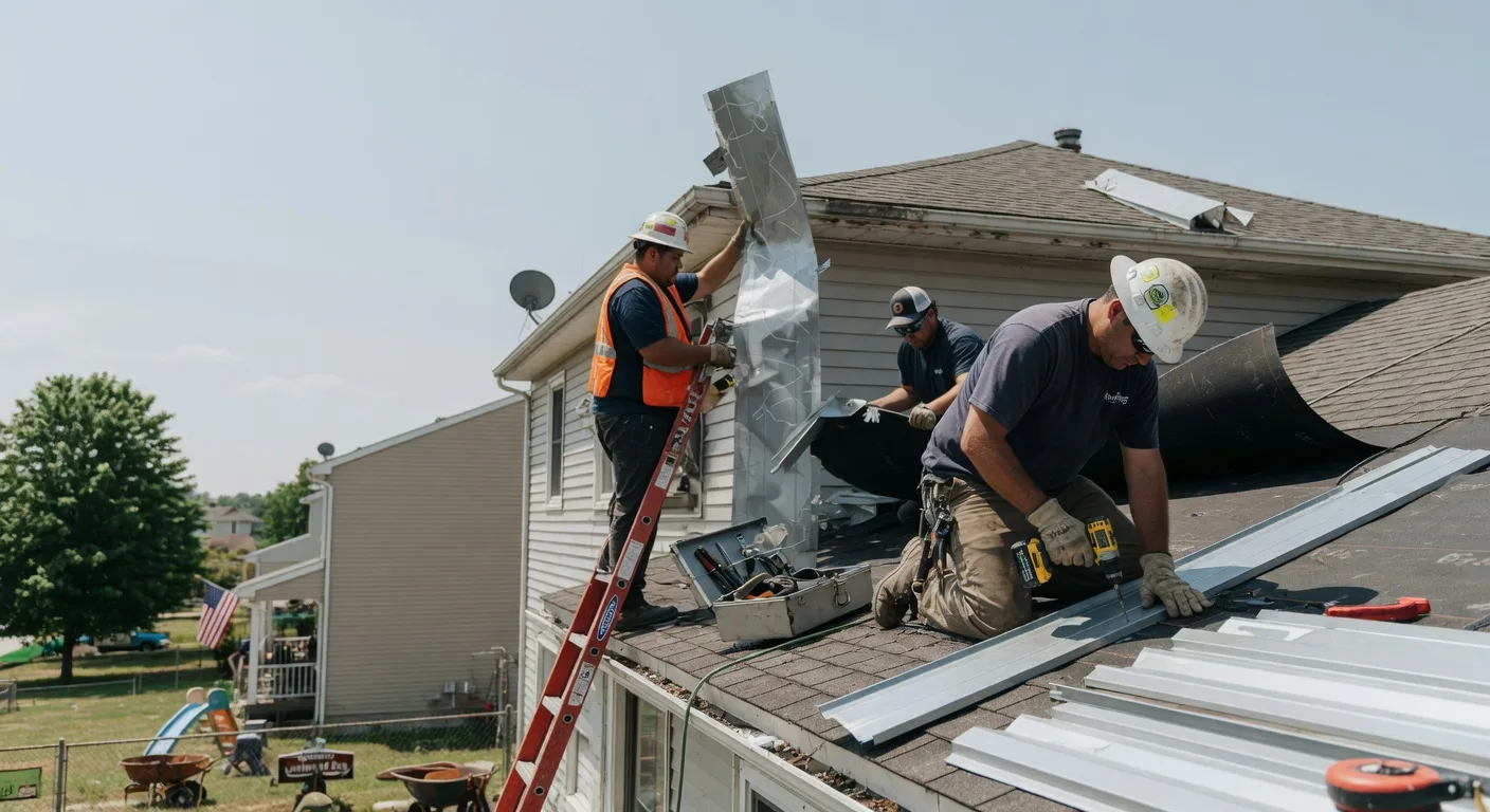 Storm Damage Metal Roof Repair in Saint Paul, NE
